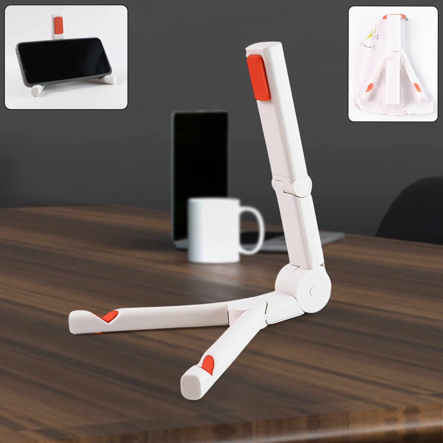 Multipurpose Adjustable Foldable Mobile Phone & Tablet Stand (1 Pc)