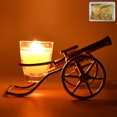 Top Cannon Tealight Holder / Candle Holder, Diwali (1 Pc)