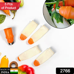 5-Piece Vegetable Thumb Cutter Set with Sharp Blades