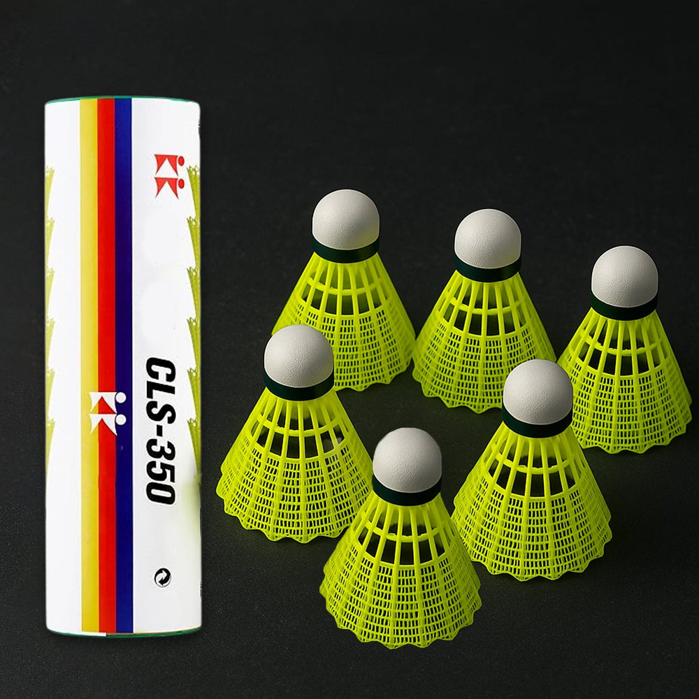 Knx Durable Plastic Shuttlecock (6 Pcs Set)