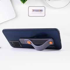 Dark Grey Phone Loop Finger Holder, Phone Grip Straps Silicone Phone Finger Strap (1 Pc)