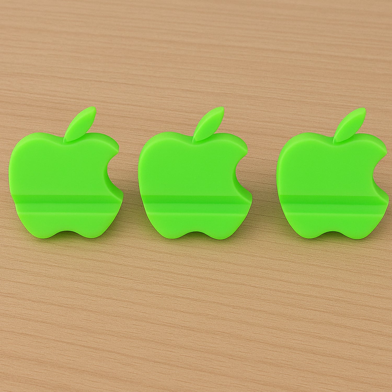 Apple-Shaped Plastic Mobile Phone Holder (3 Pc & mix color)