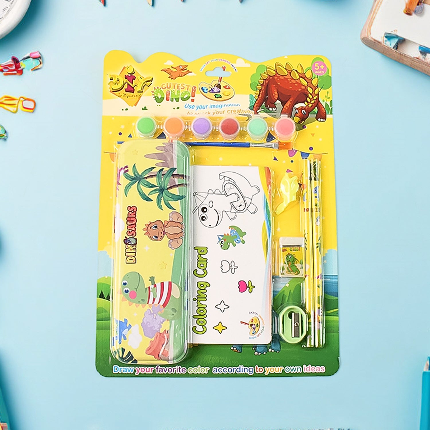 Roaring Fun! Dinosaur Adventure Kids All-in-One Art & Stationery Kit