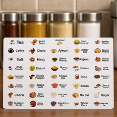 Kitchen Spice Jar Label Sticker Sheet (1 Sheet)