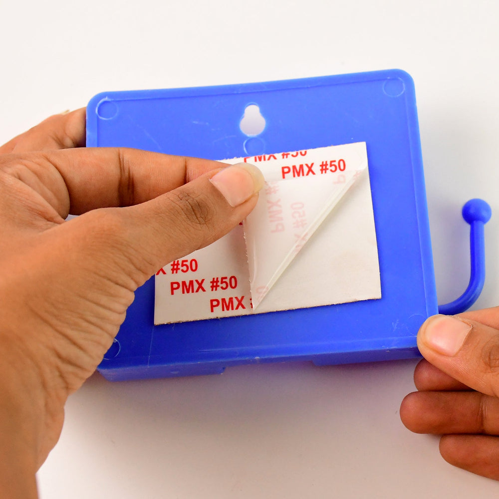 Compact Blue Wall Mobile Stand