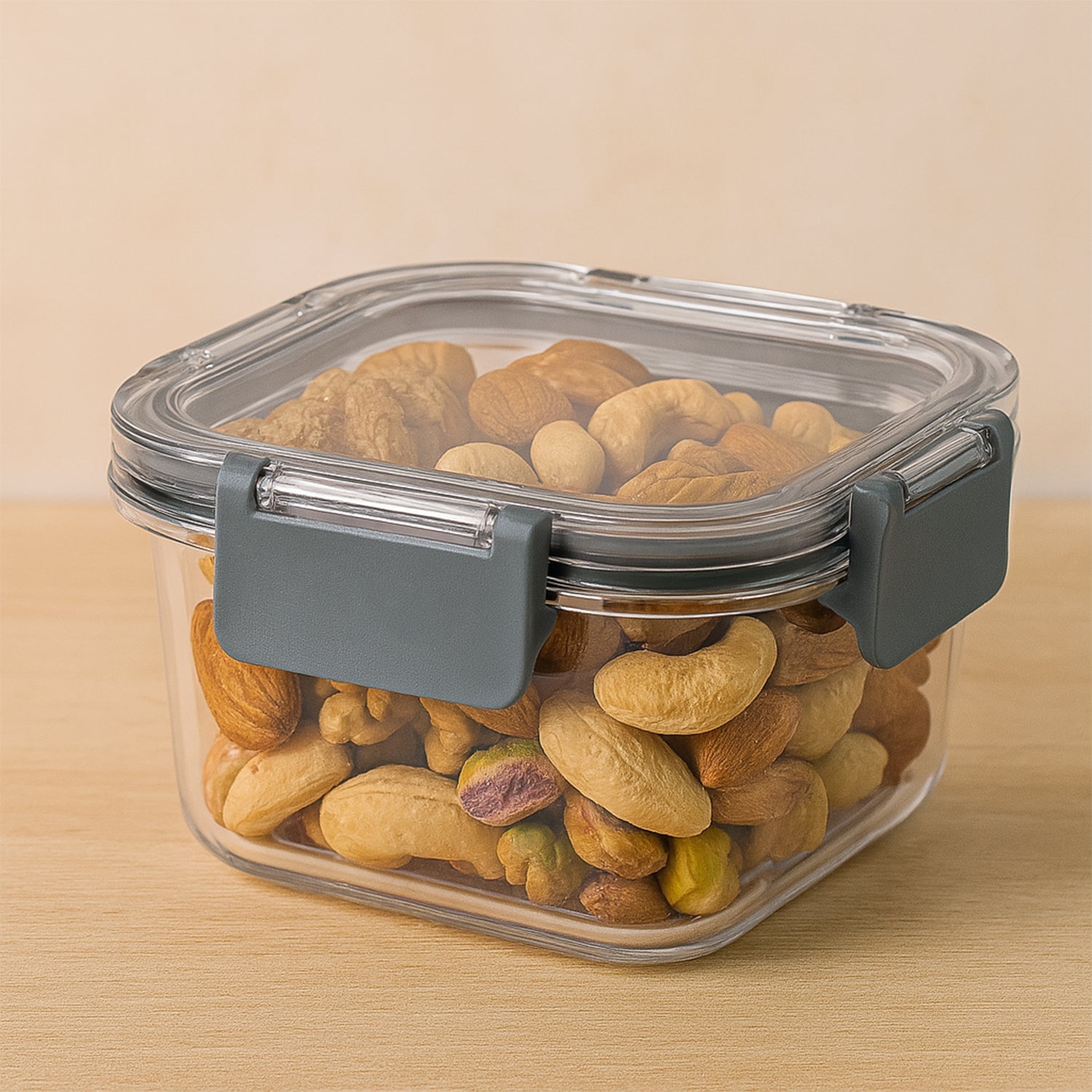 Apex Press N' Lock ClearView Airtight Food Containers – 2-Pack Freshness Set (540ml)