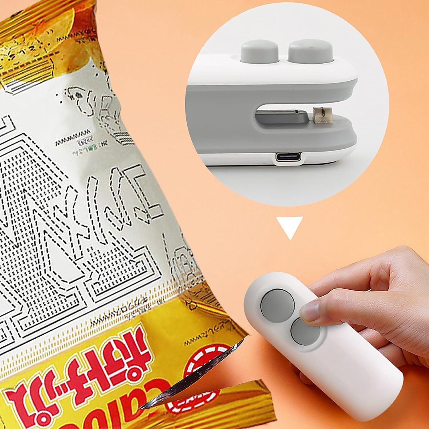 Customize Mini Bag Sealer, 2 in 1 Seal & Cutter Heat Sealers