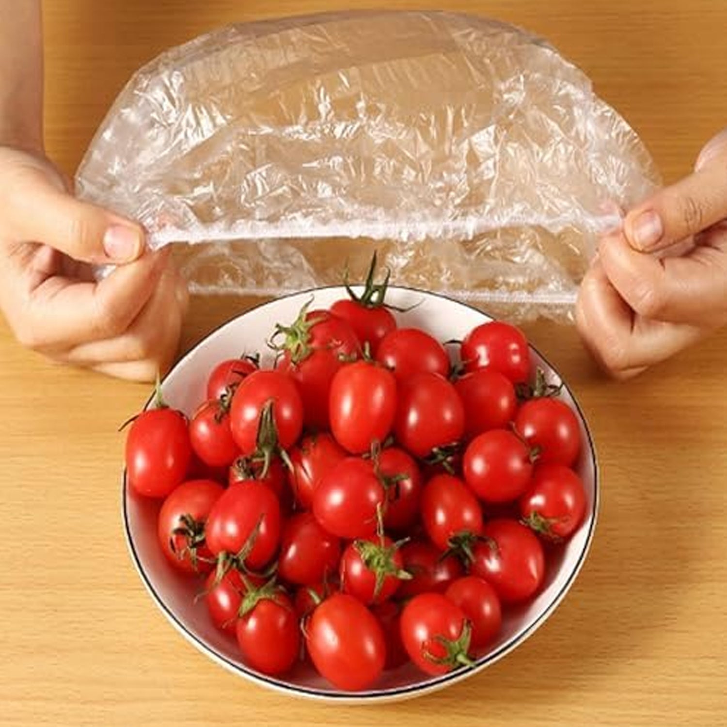 100-Pack Universal Elastic Food Freshness Covers for Bowls & Plates
