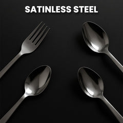 Stainless Steel Cutlery Set with Elegant Storage Stand (24 Pc)