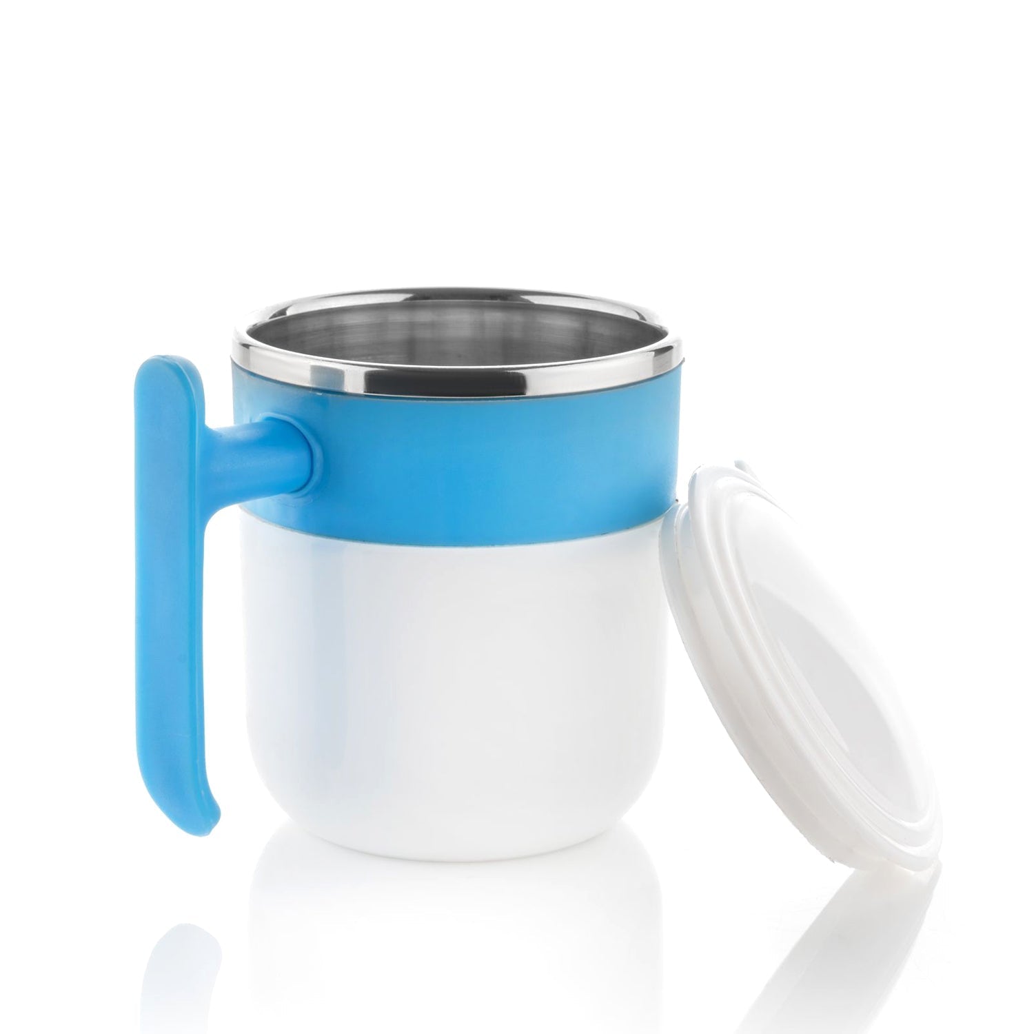 Customize Stainless Steel Insulated Coffee/Tea Mug with Lid – Double Wall Hot Beverage Travel Cup, Milk Mug for Office & Home Use (1 Pc)