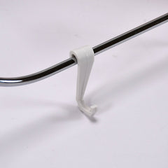 Wall-Mounted Foldable Wash Basin Storage Rack with Self-Adhesive Sticker