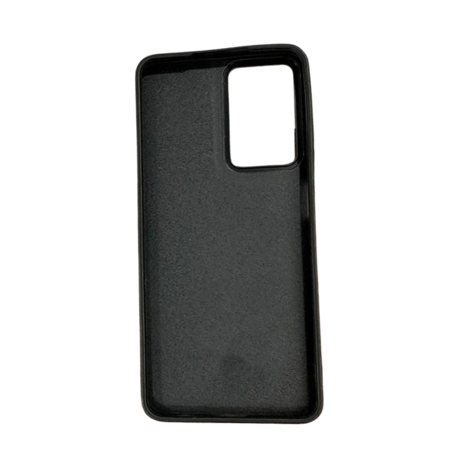 Black Leather Hard Case For Realme