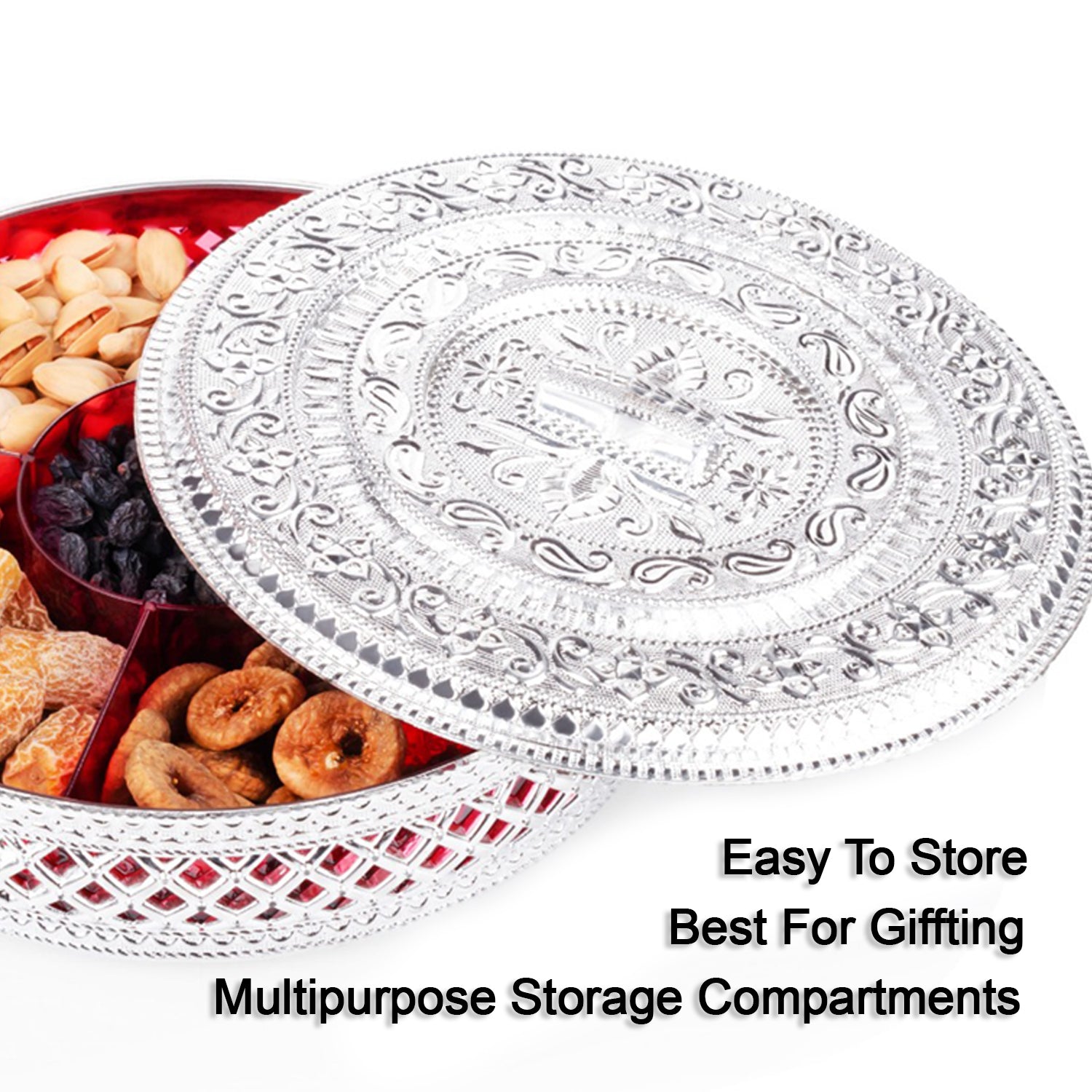 Round Box, Dry Fruit Box For Kitchen Storage Home Decor