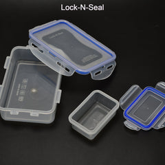 Multipurpose Air Tight 4 Side Lock Food Grade Lunch Box With Small Square Container