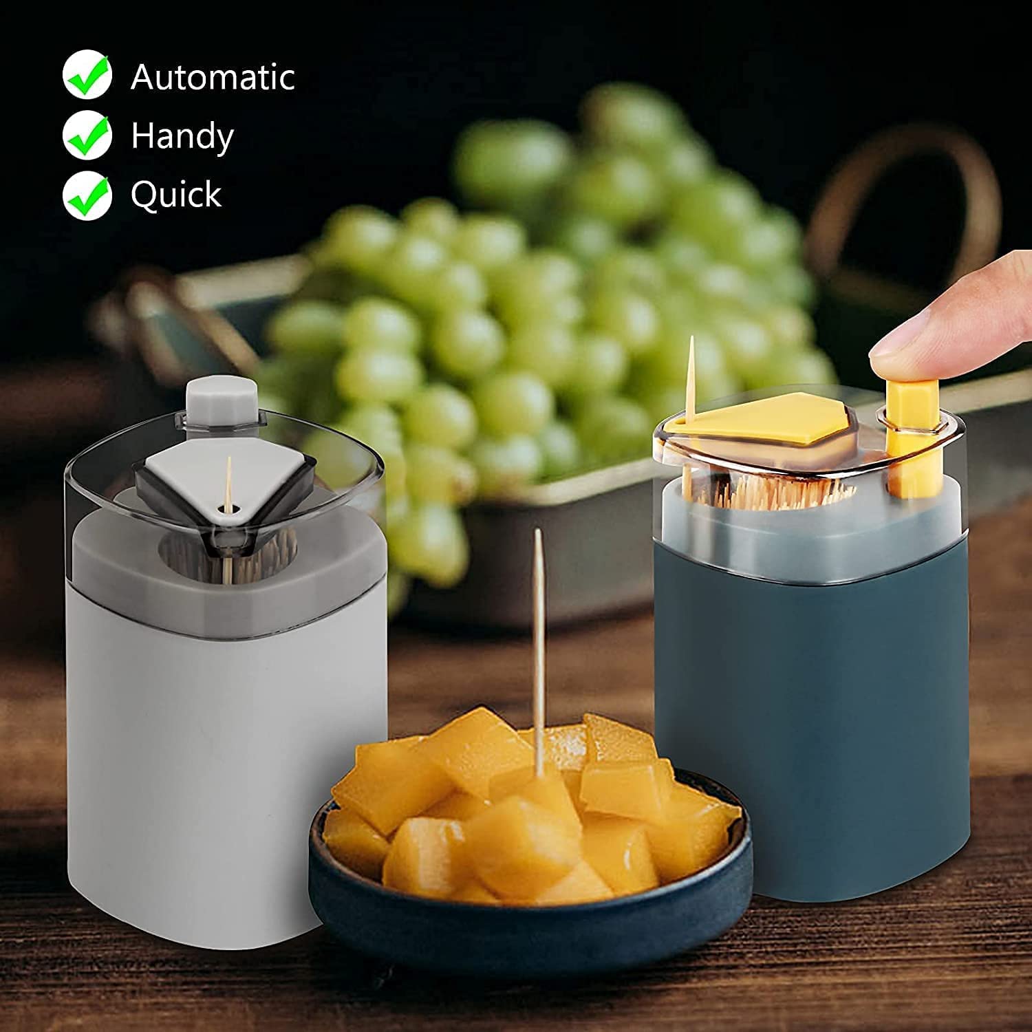 Pop-Up Automatic Toothpick Dispenser – Safe & Novel Storage Container