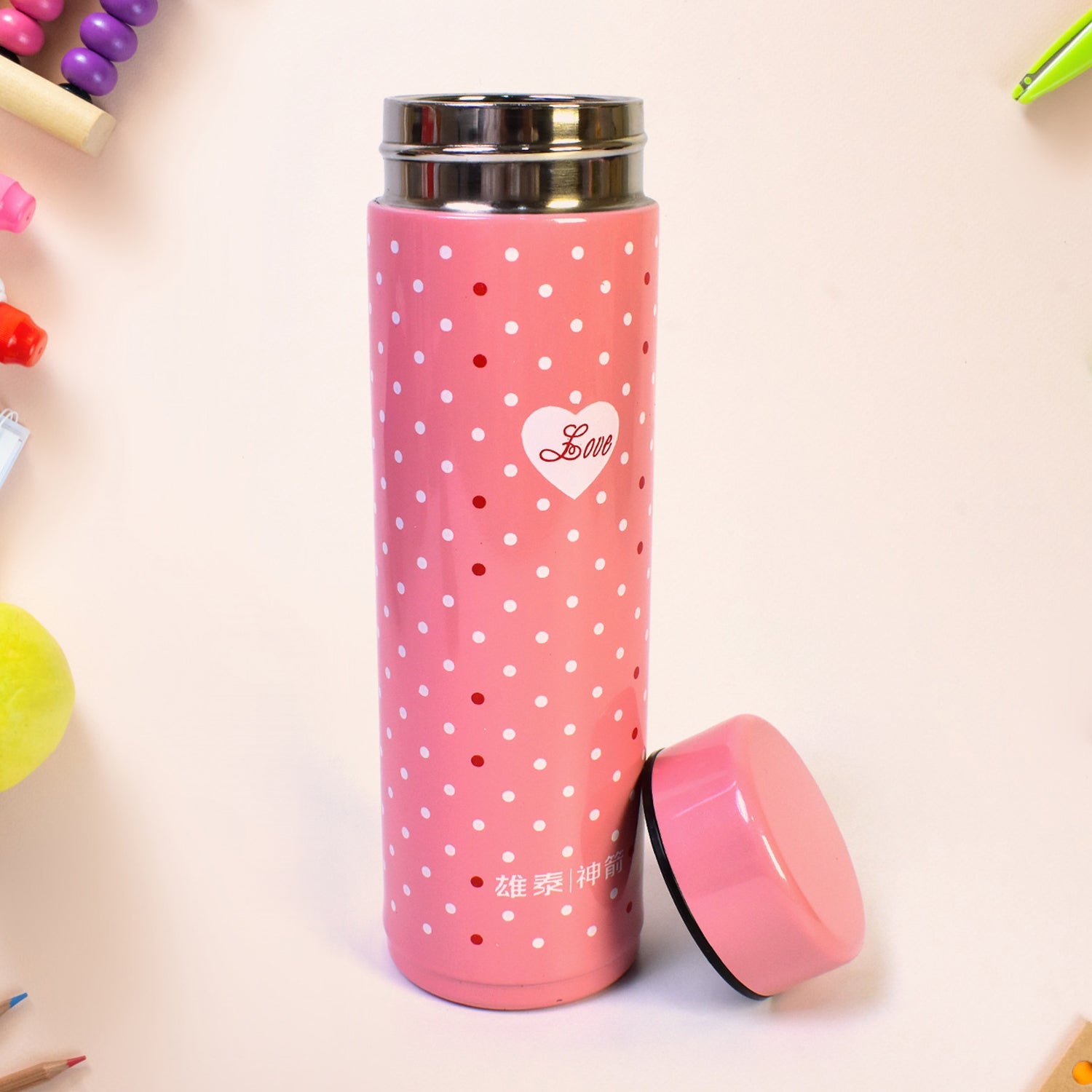 KikiKart Kiddo 300ml Insulated Stainless Steel Water Bottle - Leakproof & BPA-Free Hydration
