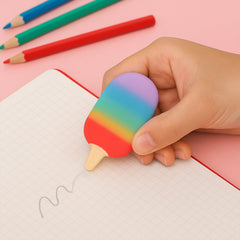 Jelly Popsicle Erasers – Cute & Fancy Mini Erasers for Kids (2 Pc Set, Mix Design)