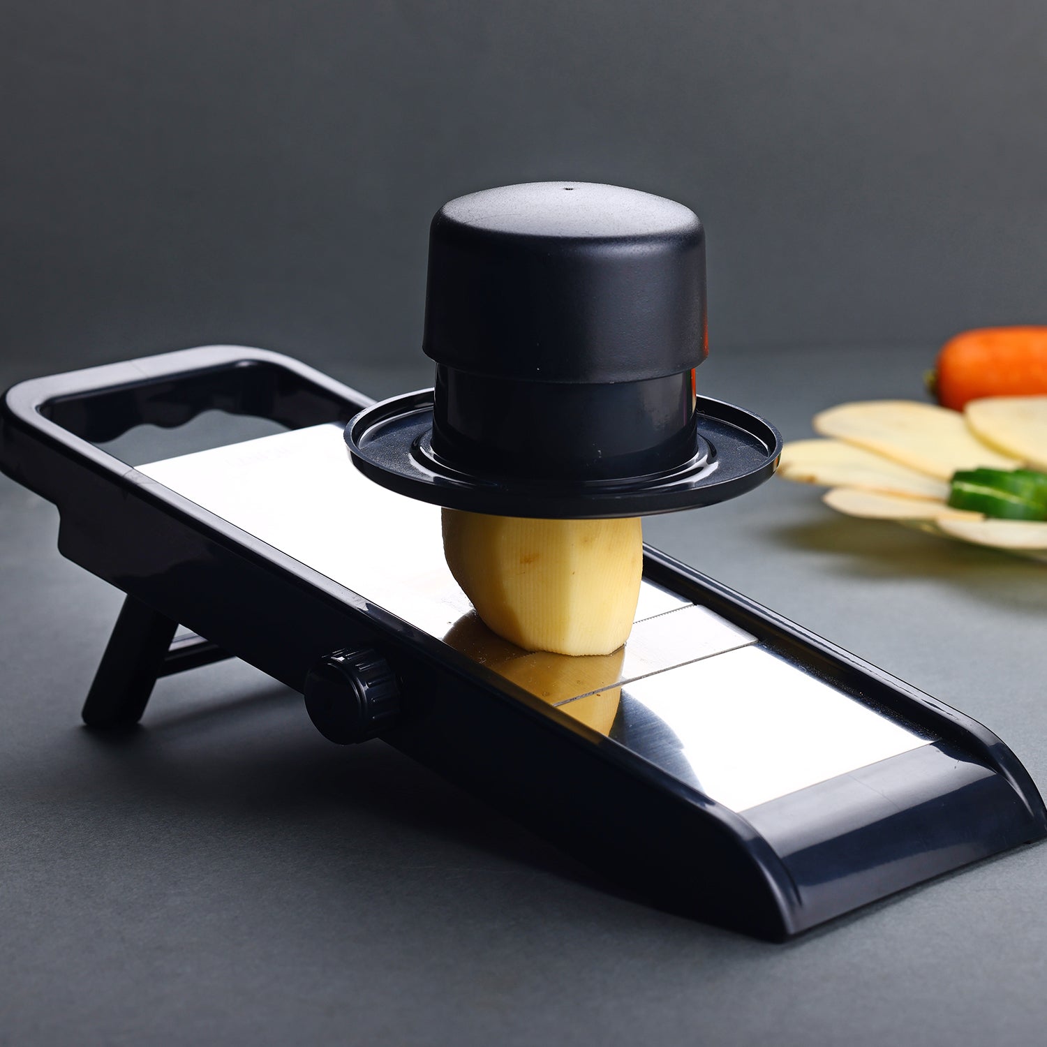 Premium Multipurpose Potato / Onion Slicer and Grater, Potato Slicer for Chips, Vegetable Slicer Machine, Chips Cutter, Potato Slicer for Chips, Onion Slicer (Adjustable Slicer)
