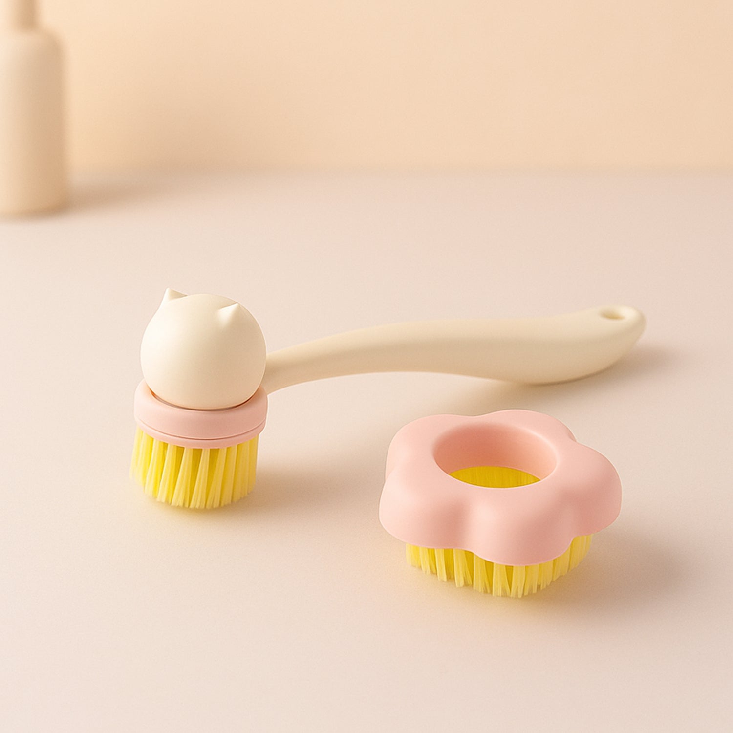 Soft Bristle Bath Brush with Long Handle (1 Pc)