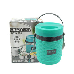 Customize Double Wall Insulated Tiffin with Handle (1 Pc): Stackable, Hot Food Container