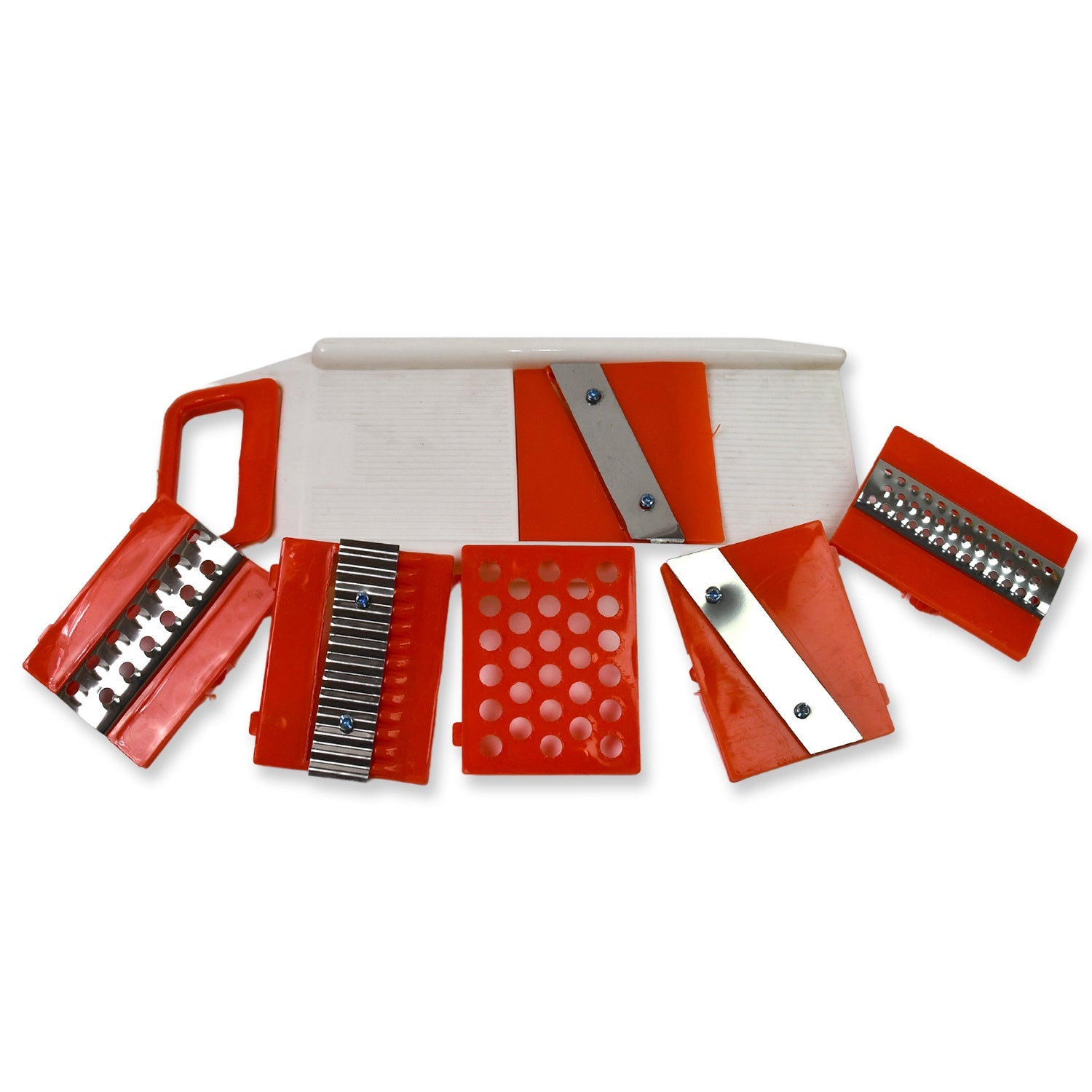 Plastic 6 in 1 Vegetables Slicer, Cutter and Fruit Dicer Grater (1 Set)