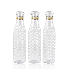 Water Bottle With Diamond Cut Used By Kids, Children's  ( 3 pcs )