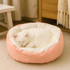 Soft Plush Pet Bed for Small Cats and Dogs (1 Pc / Mix Design & Size)