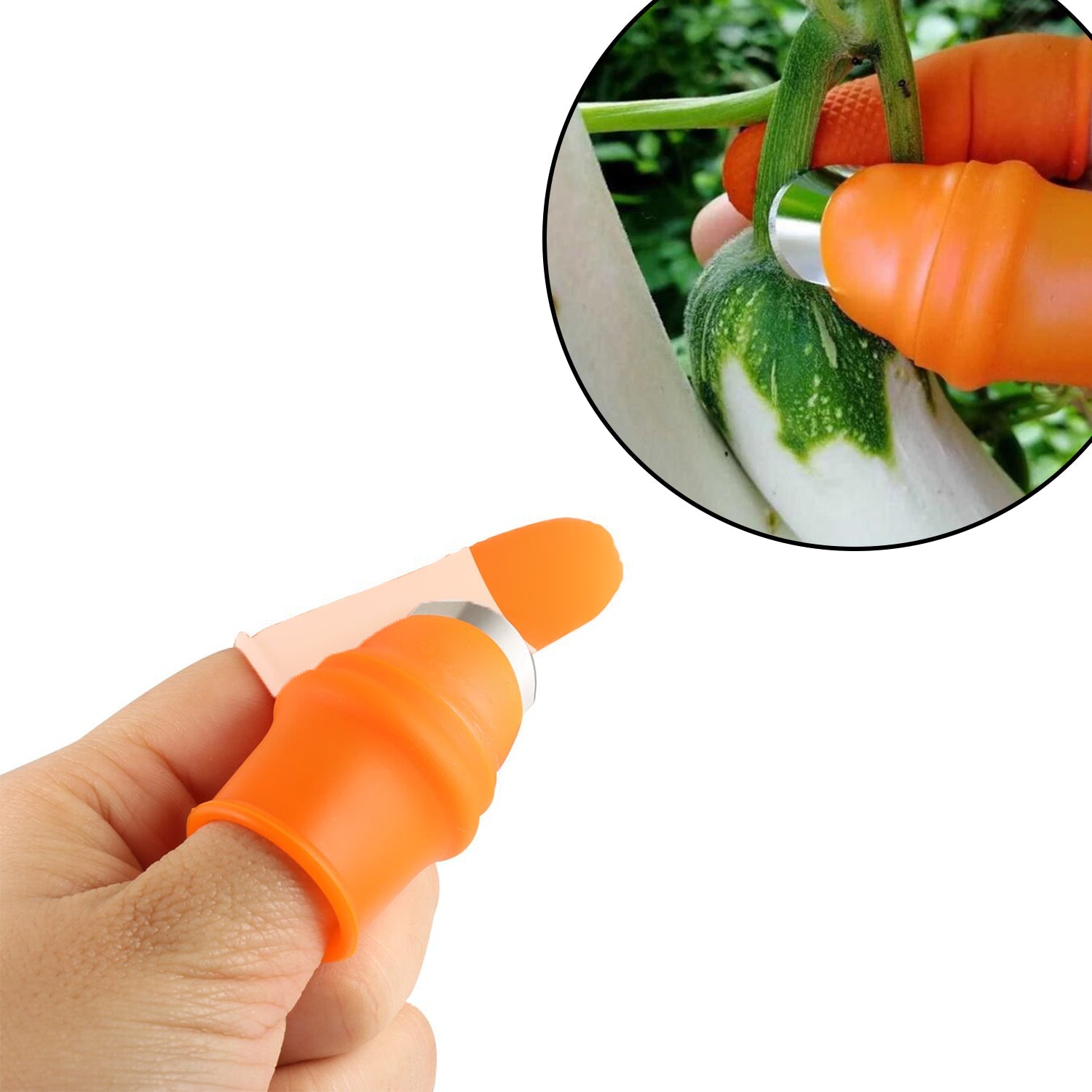 5-Piece Vegetable Thumb Cutter Set with Sharp Blades