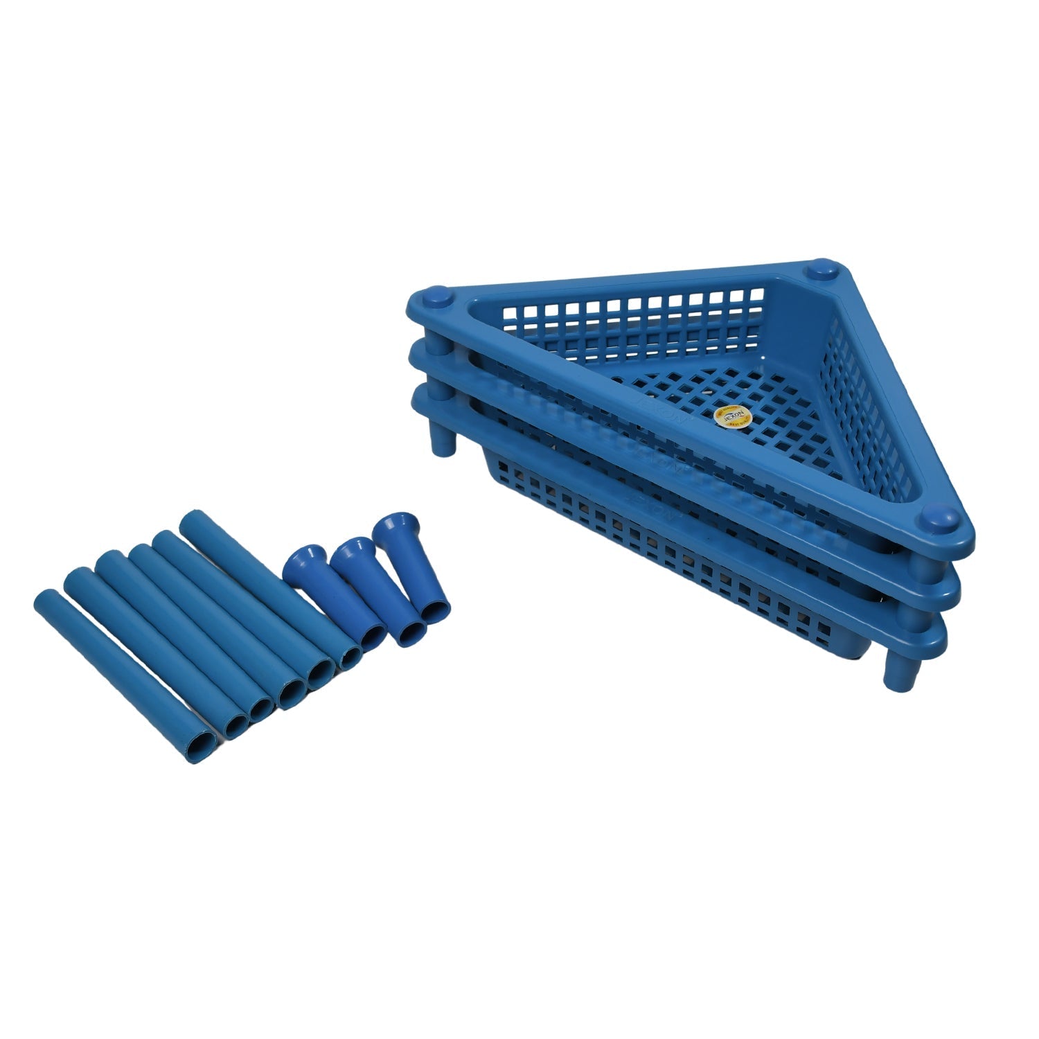 Triangle 3-Tier Plastic Storage Rack for Kitchen, Bathroom & Office