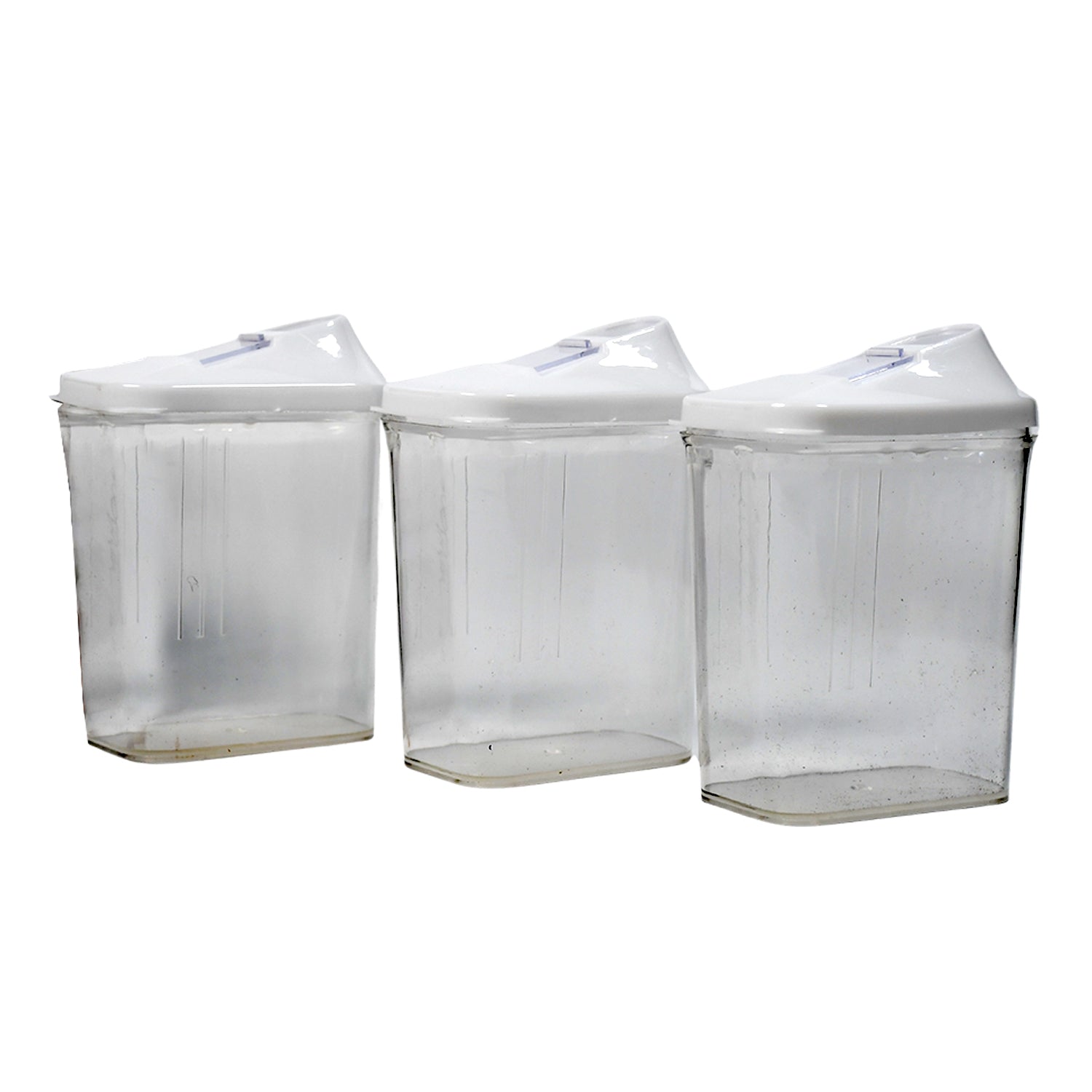 Kitchen Storage Jars & Container Set 3pc , Transparent Jar Set For home & Kitchen Use