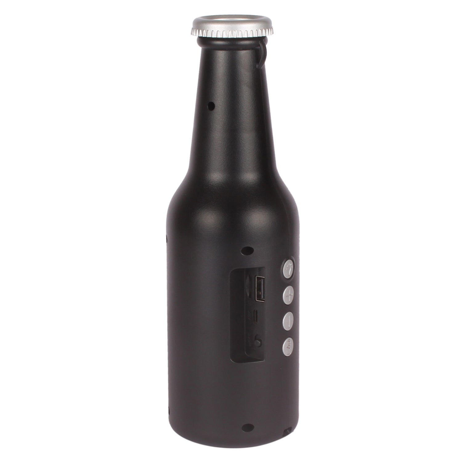Bottle-Shaped Wireless Bluetooth Speaker with FM, USB & AUX Support