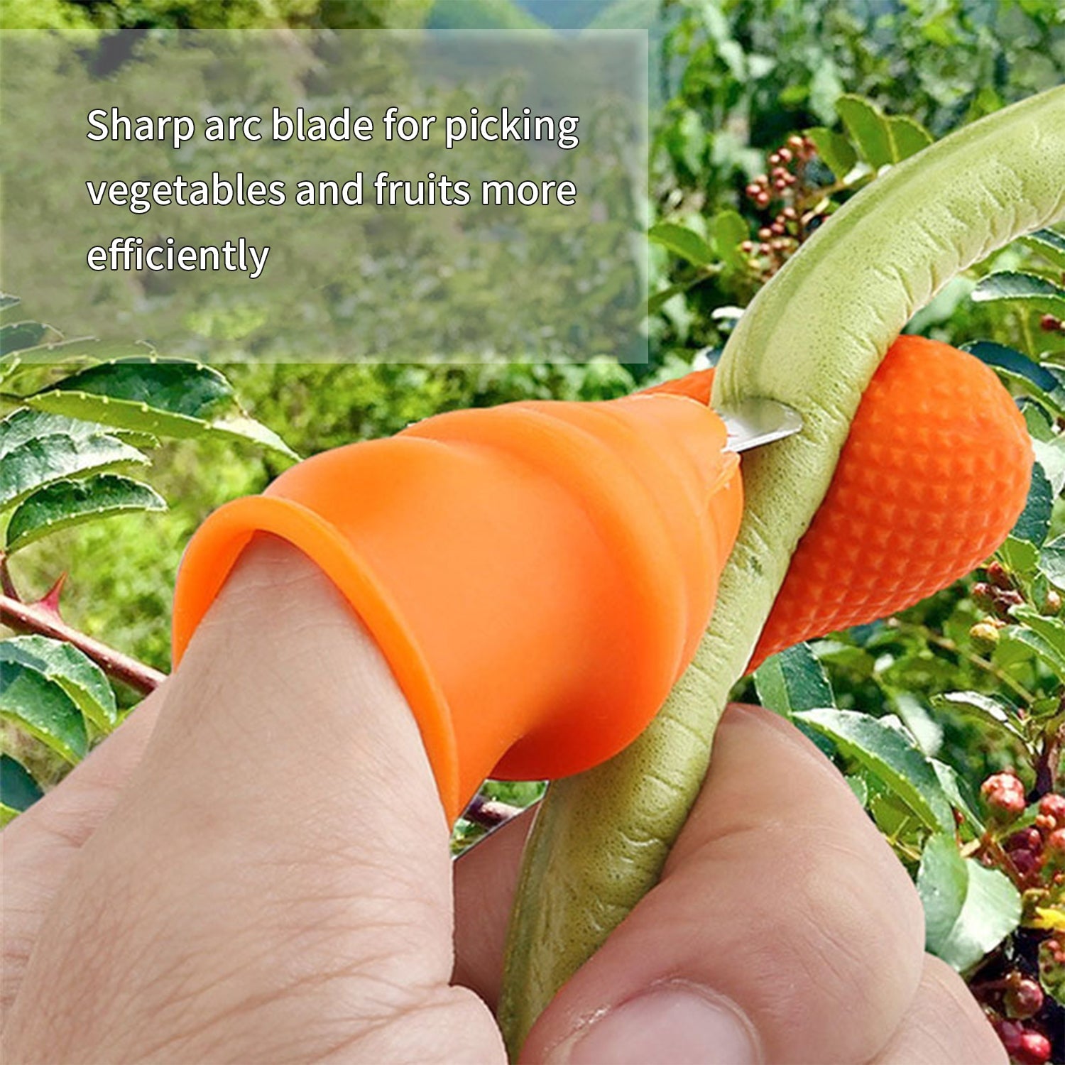 5-Piece Vegetable Thumb Cutter Set with Sharp Blades