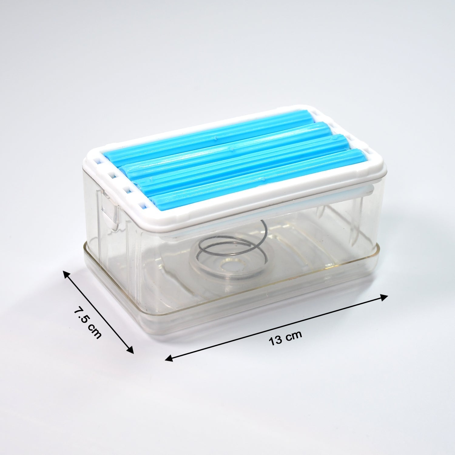 2-in-1 Portable Soap Dish & Dispenser – Multifunctional Soap Holder with Roller & Drain Holes for Bathroom, Kitchen, Home Use (1 Pc)