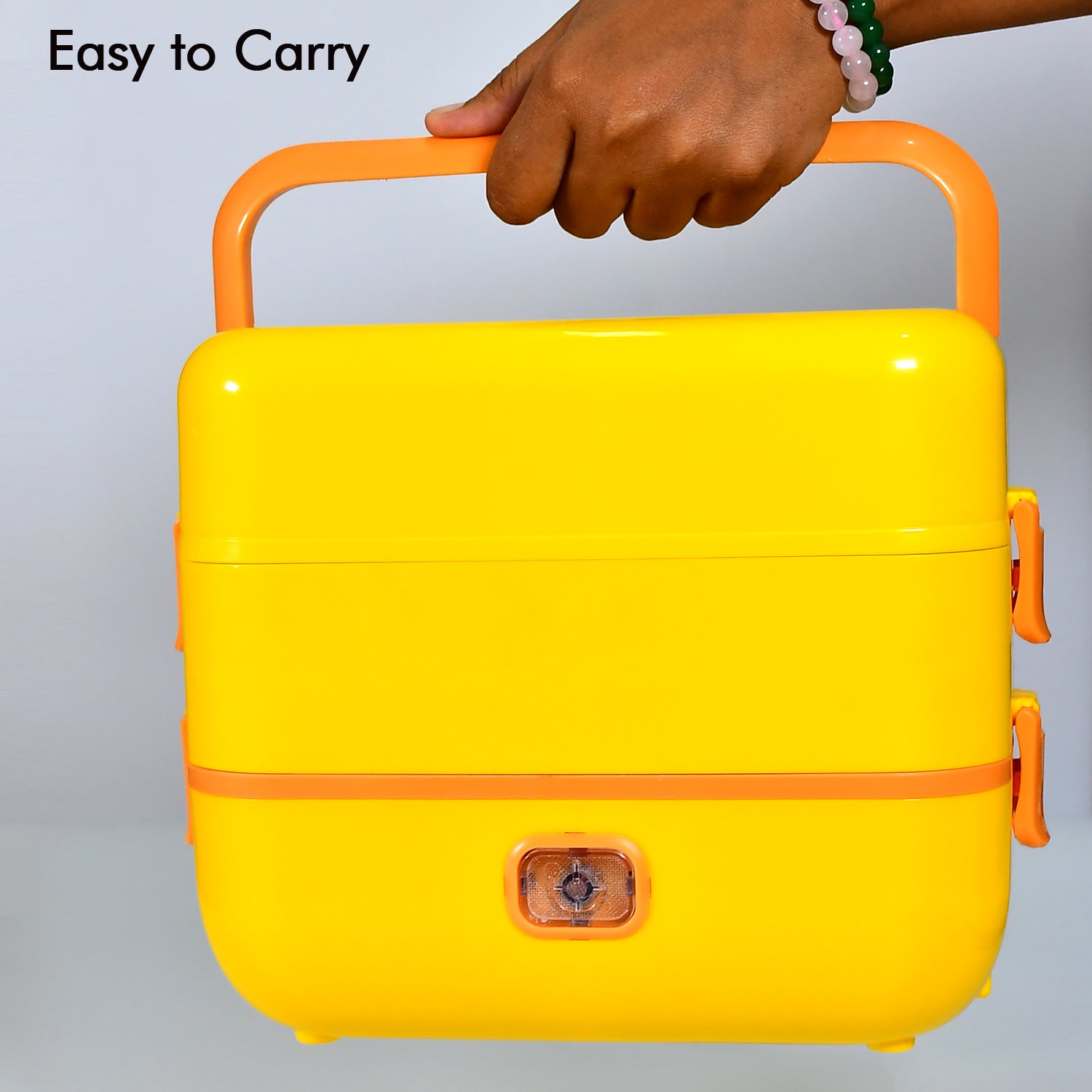 Customize 2Layer Electric Lunch Box for Office, Portable Lunch Warmer with Removable 4 Stainless Steel Container.