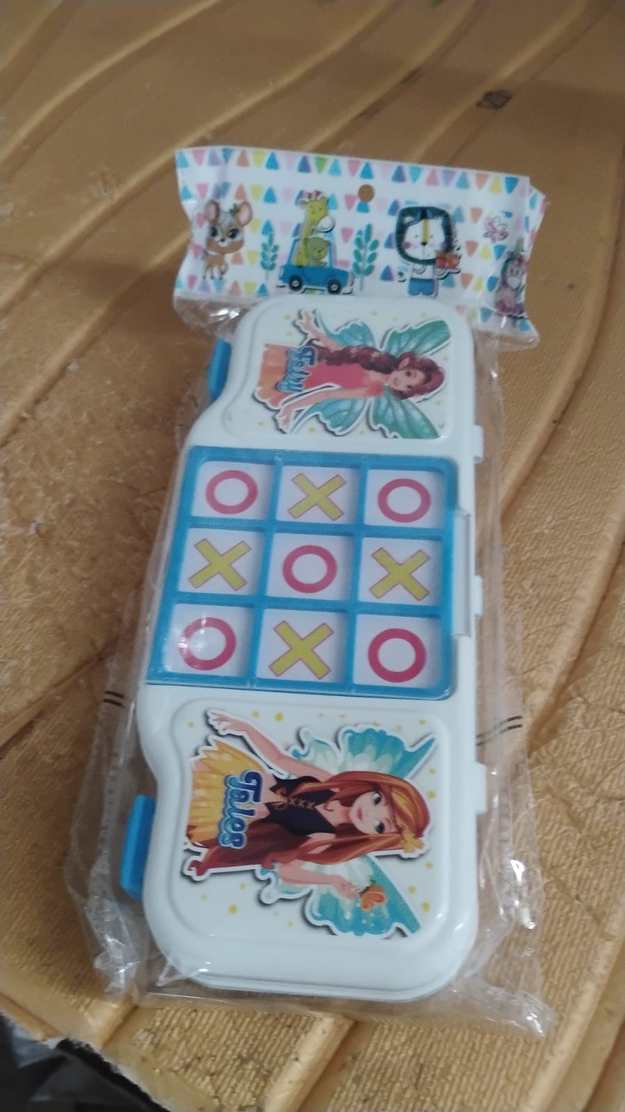 Interactive 2-in-1 Kids Pencil & Game Box - Tic Tac Toe Fun for School