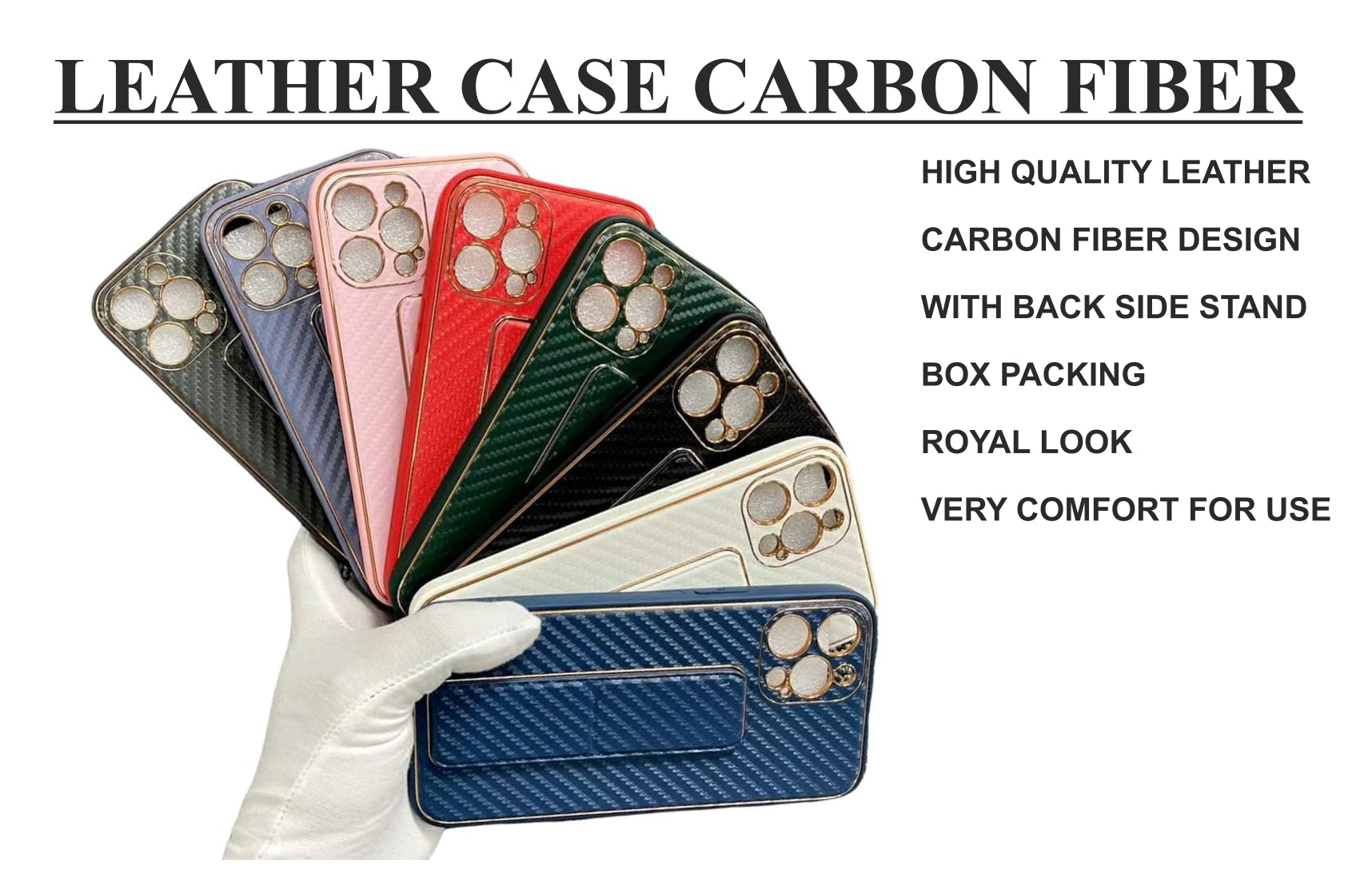 Leather Carbon Fiber Case Case For Iphone 11 Pro