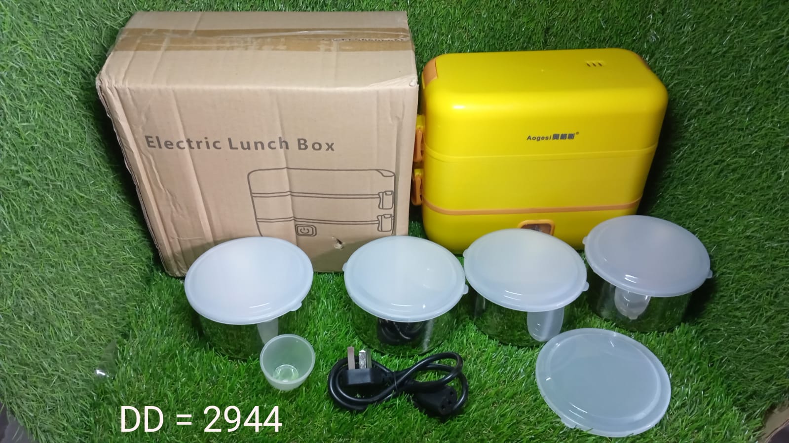 Customize 2Layer Electric Lunch Box for Office, Portable Lunch Warmer with Removable 4 Stainless Steel Container.