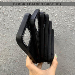 Black Leather Casetify Case Case For Samsung A13