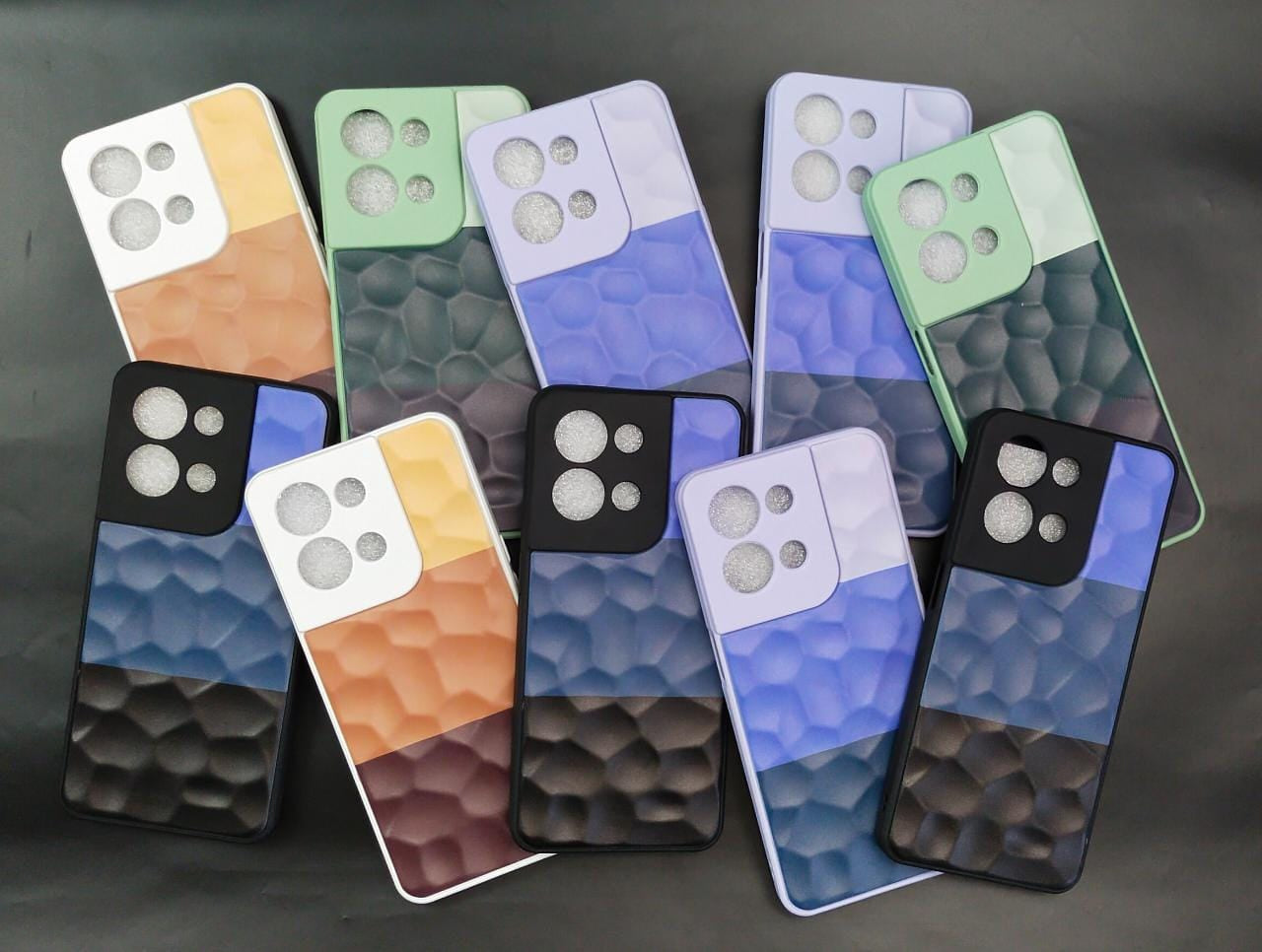 3-Colour 3D Stone Case Case For Oppo A77S