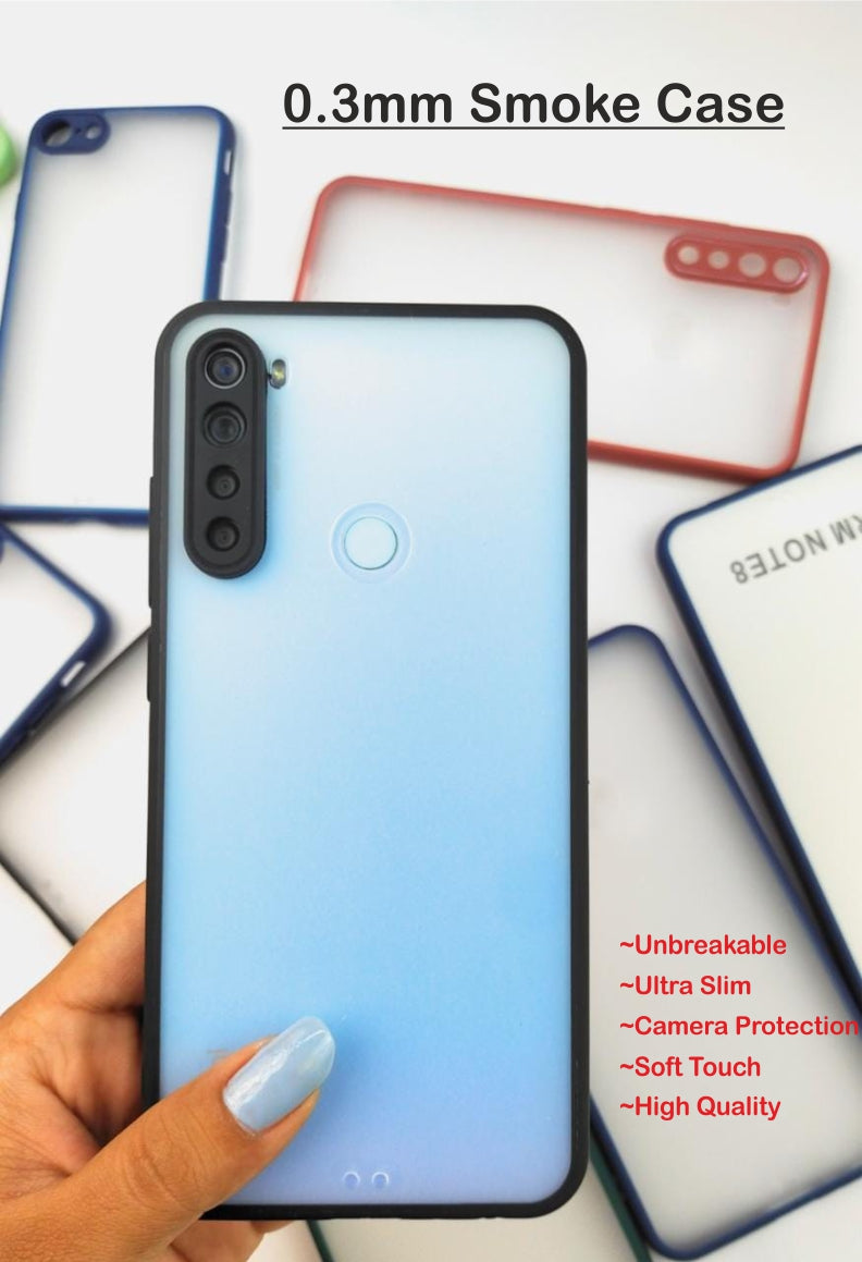 0.3 mm Smoke Back Case Case For Oppo F15