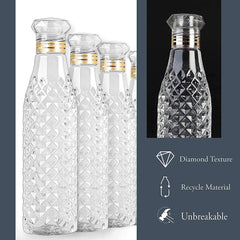 Dimond Cut Water Bottle used by kids, children’s and even adults for storing and drinking water throughout travelling to different-different places and all.