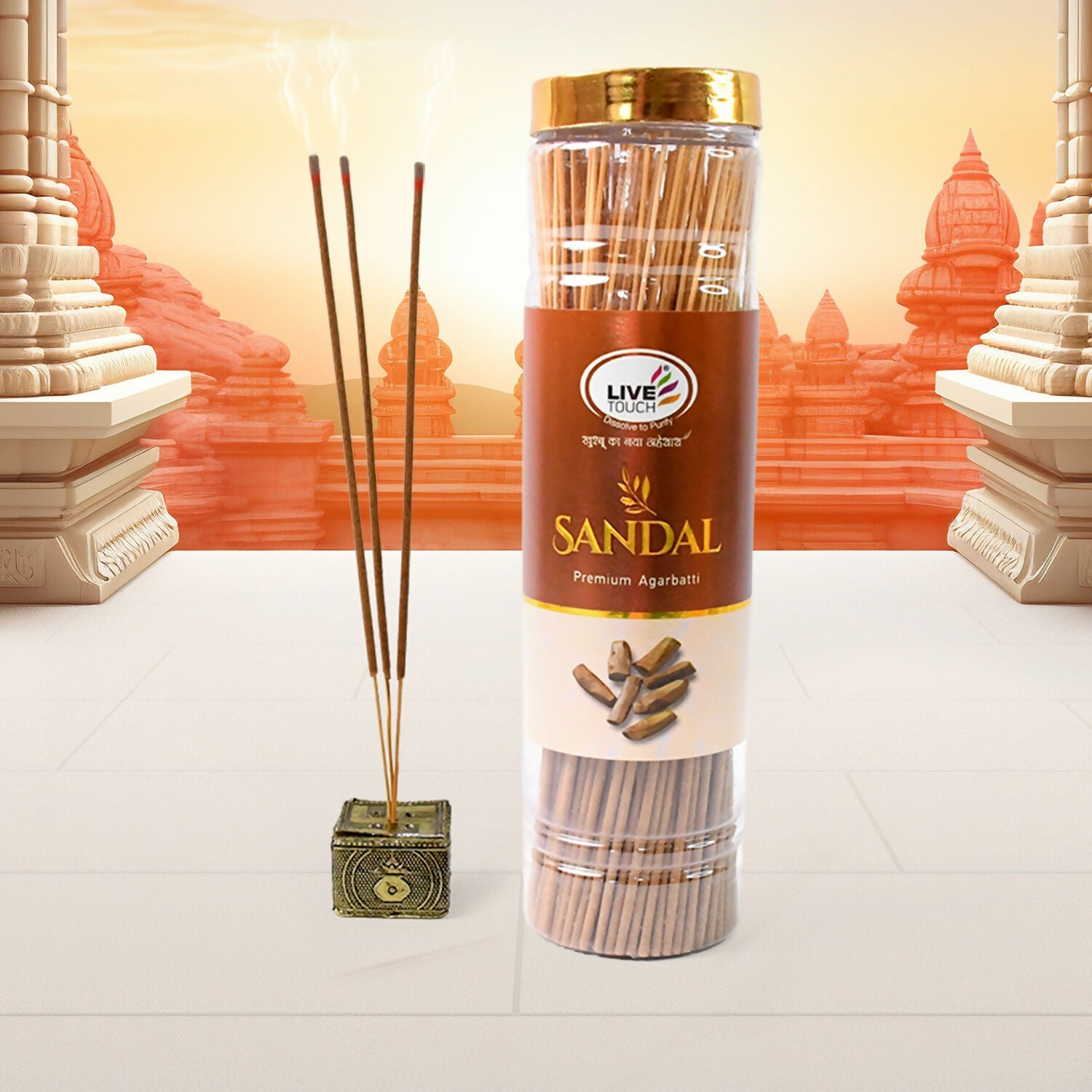 Sandle Premium Agarbatti (1 Jar / 250 Gram)