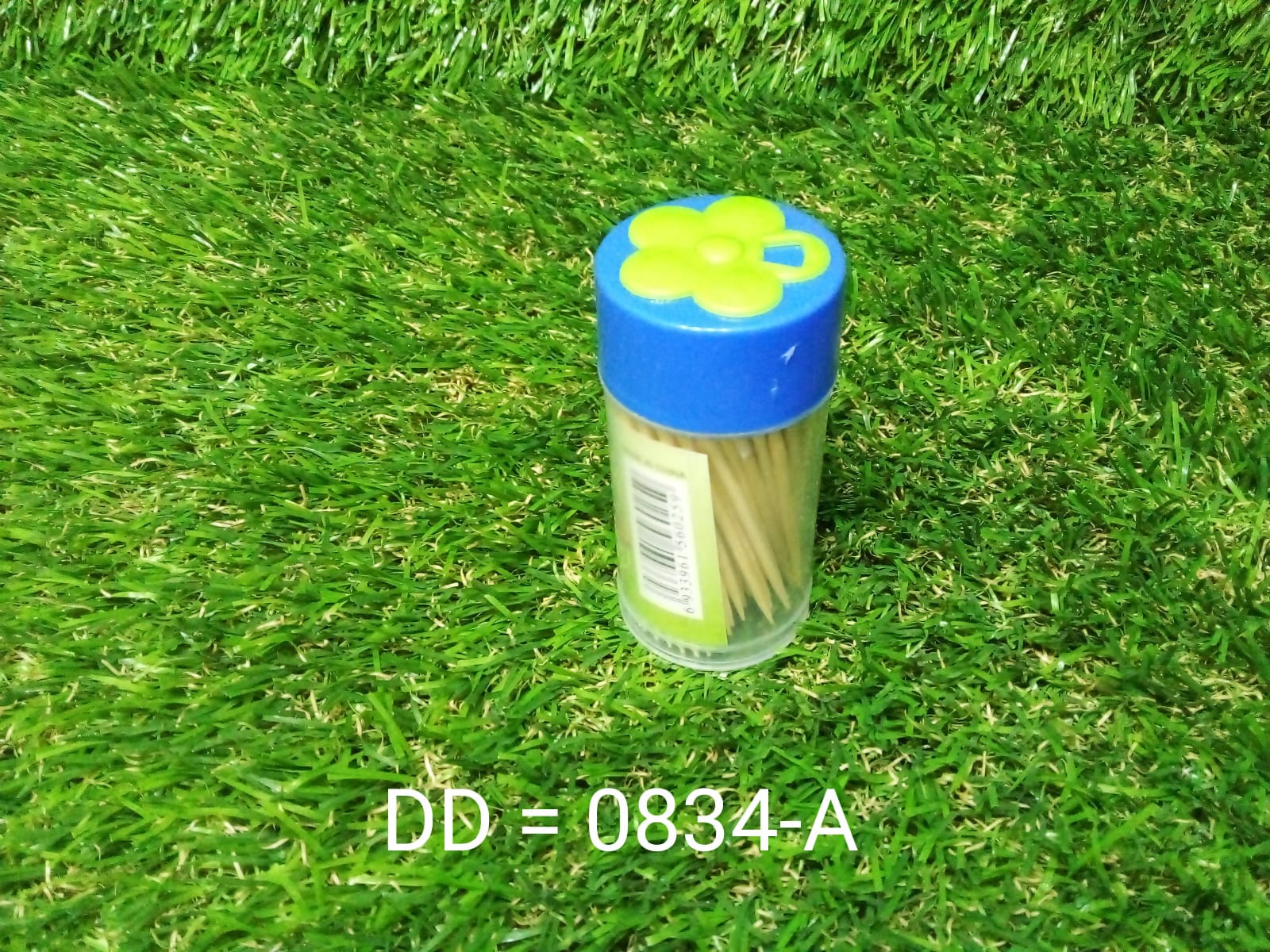 Wood Double Sided Toothpicks with Clear Plastic Storage Box