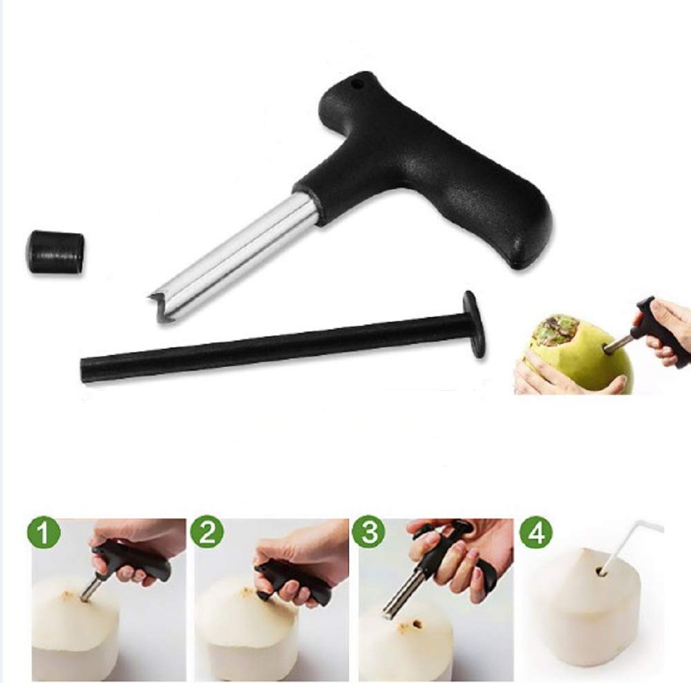 Premium Quality Stainless Steel Coconut Opener Tool / Driller with Comfortable Grip