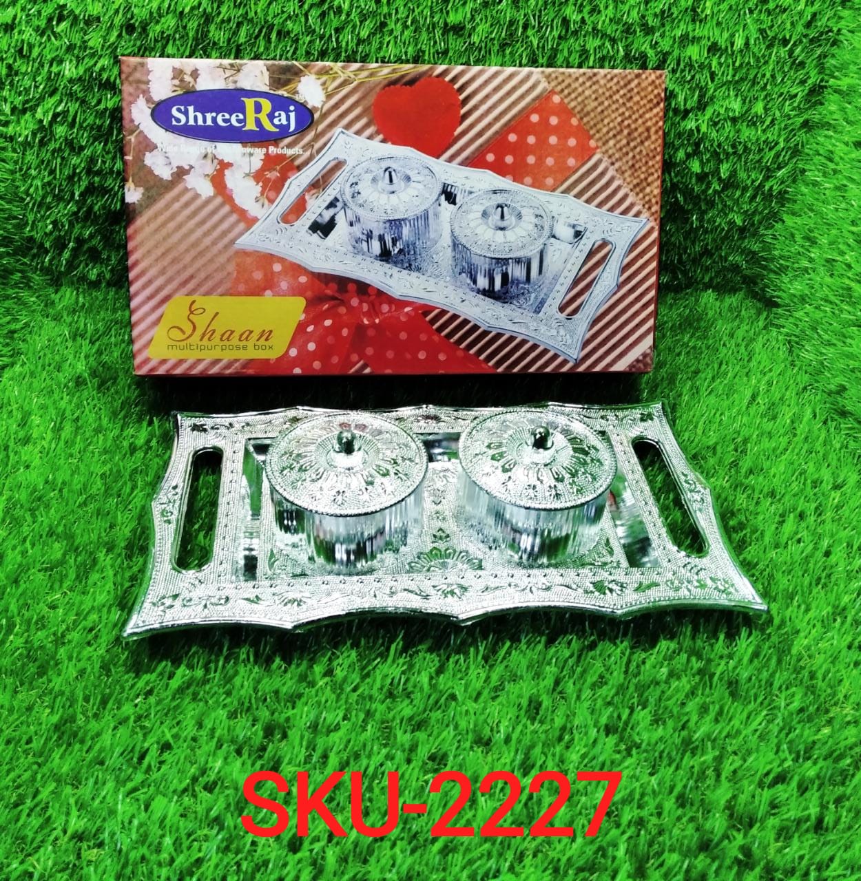 Multipurpose Decorative Multi Storage Mukhwas Dani / Serving Tray