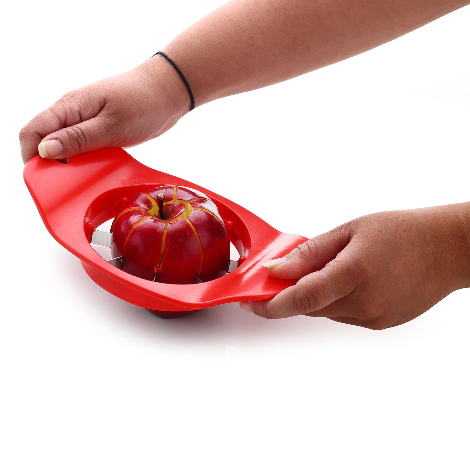 Ganesh Plastic & Stainless Steel Apple cutter  (colors may vary)