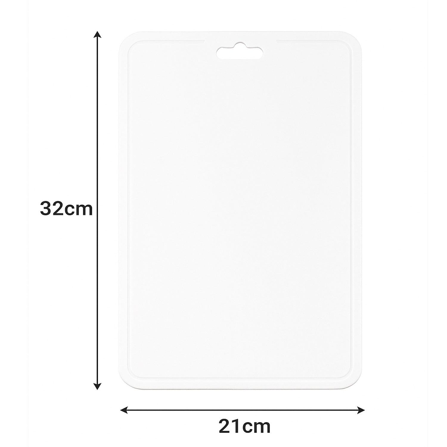 KikiKart Pro-Chef Non-Slip Plastic Chopping Board - Hygienic & Knife-Friendly Kitchen Cutting Surface