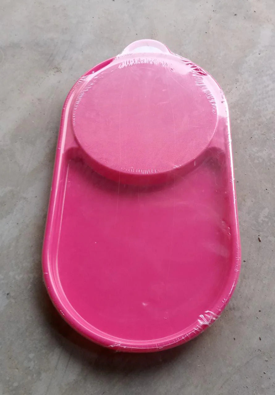 Plastic Kitchen Chopping Board with Tray – Convenient for Food Prep and Storage