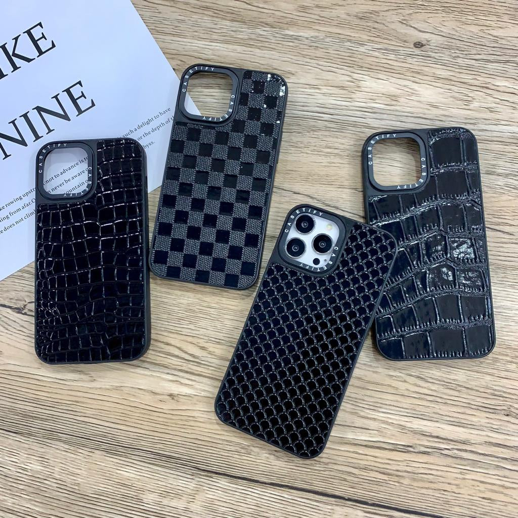 Black Leather Casetify Case Case For Samsung A13
