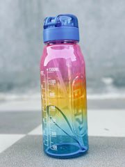 Motivational 1300 ML three shaded water bottle (PINK AND BLUE)